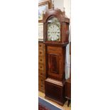 A George III mahogany longcase clock by Ingram of Cardiff H.218cm