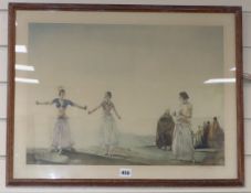 Sir William Russell Flint (1880-1969), lithograph, 'Castanets', signed in pencil and blind-stamped,