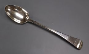 A George IV Old English pattern silver basting spoon, Jonathan Hayne, London, 1828, 30.3cm.