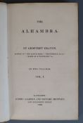 Crayon, Geoffrey [Washington Irving] - The Alhambra, 1st English edition, 2 vols, 8vo, original calf