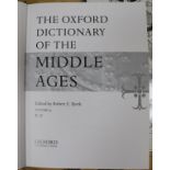 Bjork, Robert E. - The Oxford Dictionary of the Middle Ages, 4 vols, quarto, quarter navy leather,