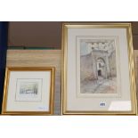 Ada Mary Galton, watercolour, San Remo, signed and dated 1932, 28 x 18cm