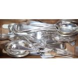 A part canteen of Edwardian silver Old English pattern flatware, William Hutton & Sons Ltd, London