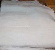 Six French Provincial monogrammed linen sheets
