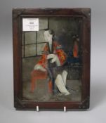 A 19th century Chinese reverse painting on glass