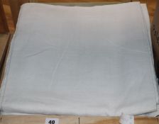 Six French Provincial monogrammed linen sheets