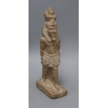 An Egyptian style composition model of a Pharaoh height 32cm