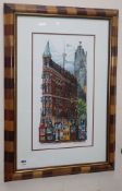 David Crighton, limited edition print, "Gooderham, Old & New Toronto", numbered 56/300, signed and