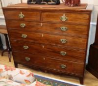 A Regency mahogany chest of drawers W.132cm