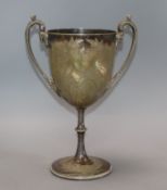 A Victorian silver plated trophy cup "The Exchange Cup Cachar Races 1899" (The Worlds First Polo