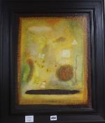 V. Kimil, oil on canvas board, Abstract, signed, 48 x 38cm