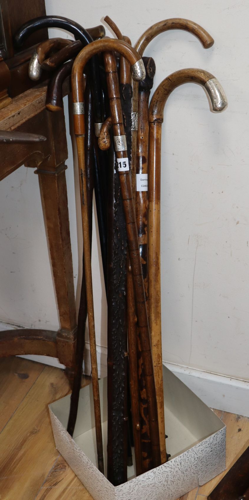 A collection of walking sticks