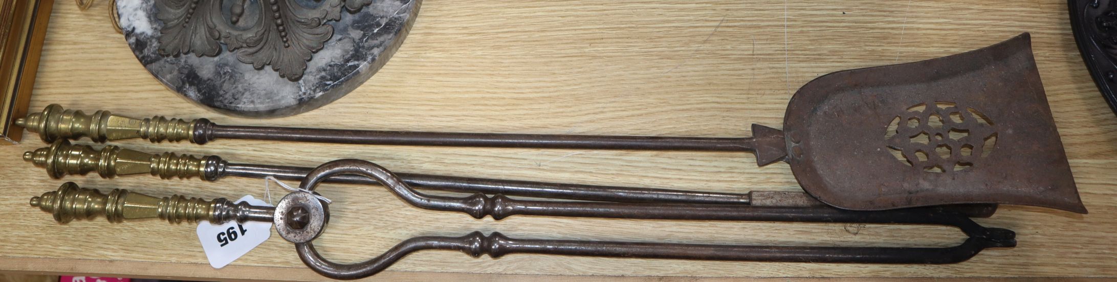 A set of three Georgian fire steels