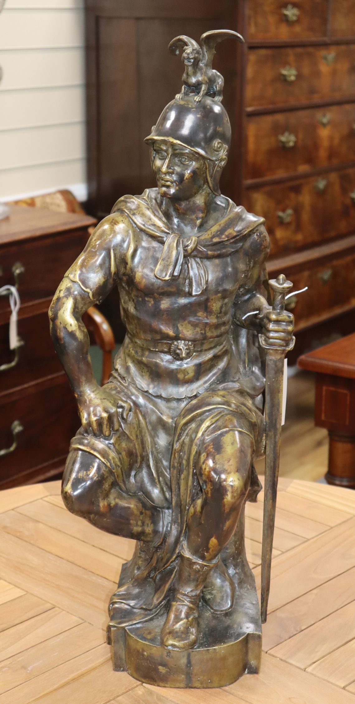 A bronze warrior height 60cm