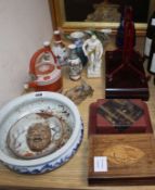 Sundry ceramics and ornaments, including Kutani wares