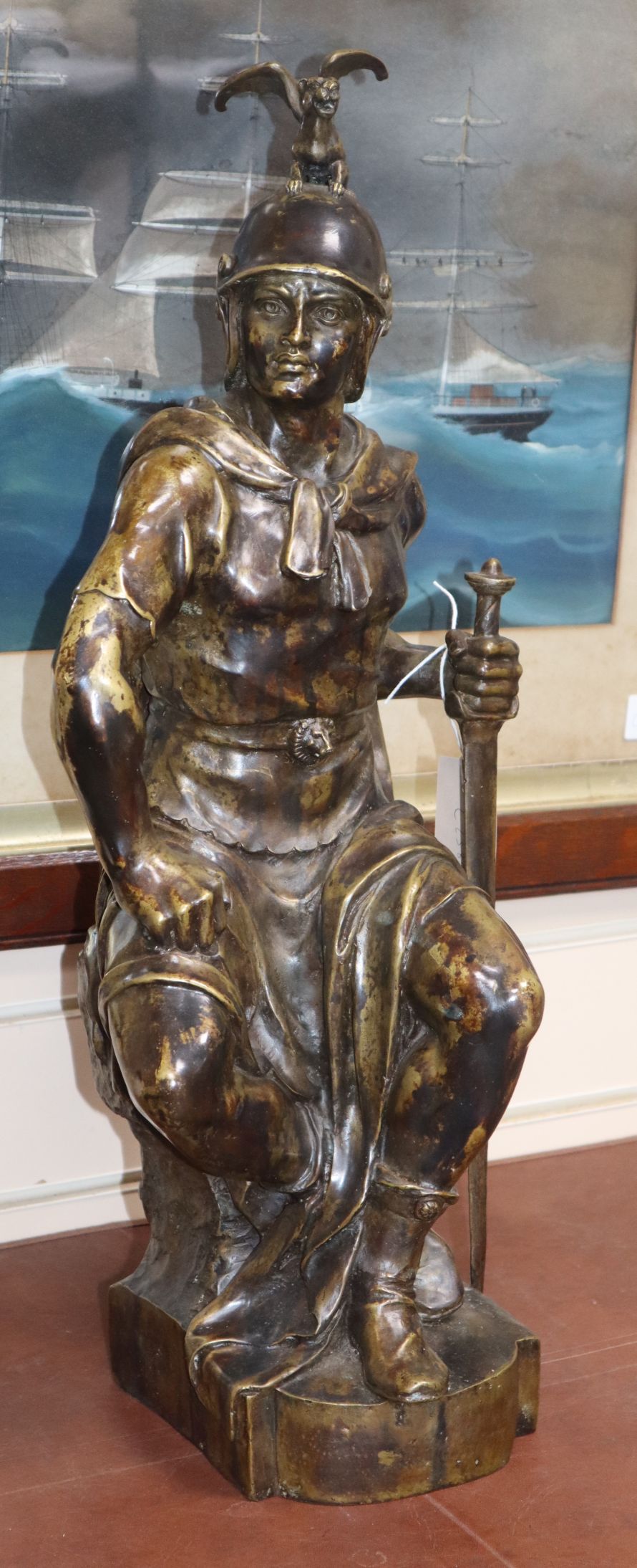 A bronze warrior height 60cm - Image 2 of 2