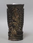 A Chinese soapstone vase, 19th century