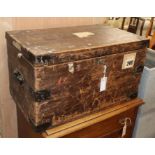 A Victorian pine silver chest W.65cm