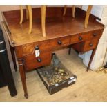 A George IV mahogany kneehole dressing table, W.105cm