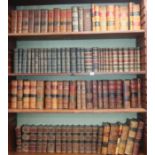 A large quantity of mainly 19th century leather bindings