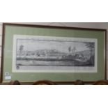 Samuel and Nathaniel Buck, engraving, North West Prospect of Maidstone, overall 33 x 82cm