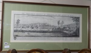 Samuel and Nathaniel Buck, engraving, North West Prospect of Maidstone, overall 33 x 82cm