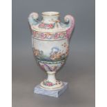 A Richard Ginori, Doccia Naples-style vase height 24cm