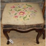A Victorian dressing stool