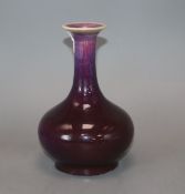 An 18th/19th century Chinese flambe vase height 17cm