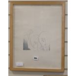 David Oxtoby (b.1938), printers proof, 'Blonde on blonde', signed in pencil and dated '77, 47 x