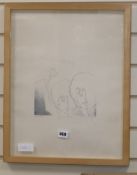 David Oxtoby (b.1938), printers proof, 'Blonde on blonde', signed in pencil and dated '77, 47 x