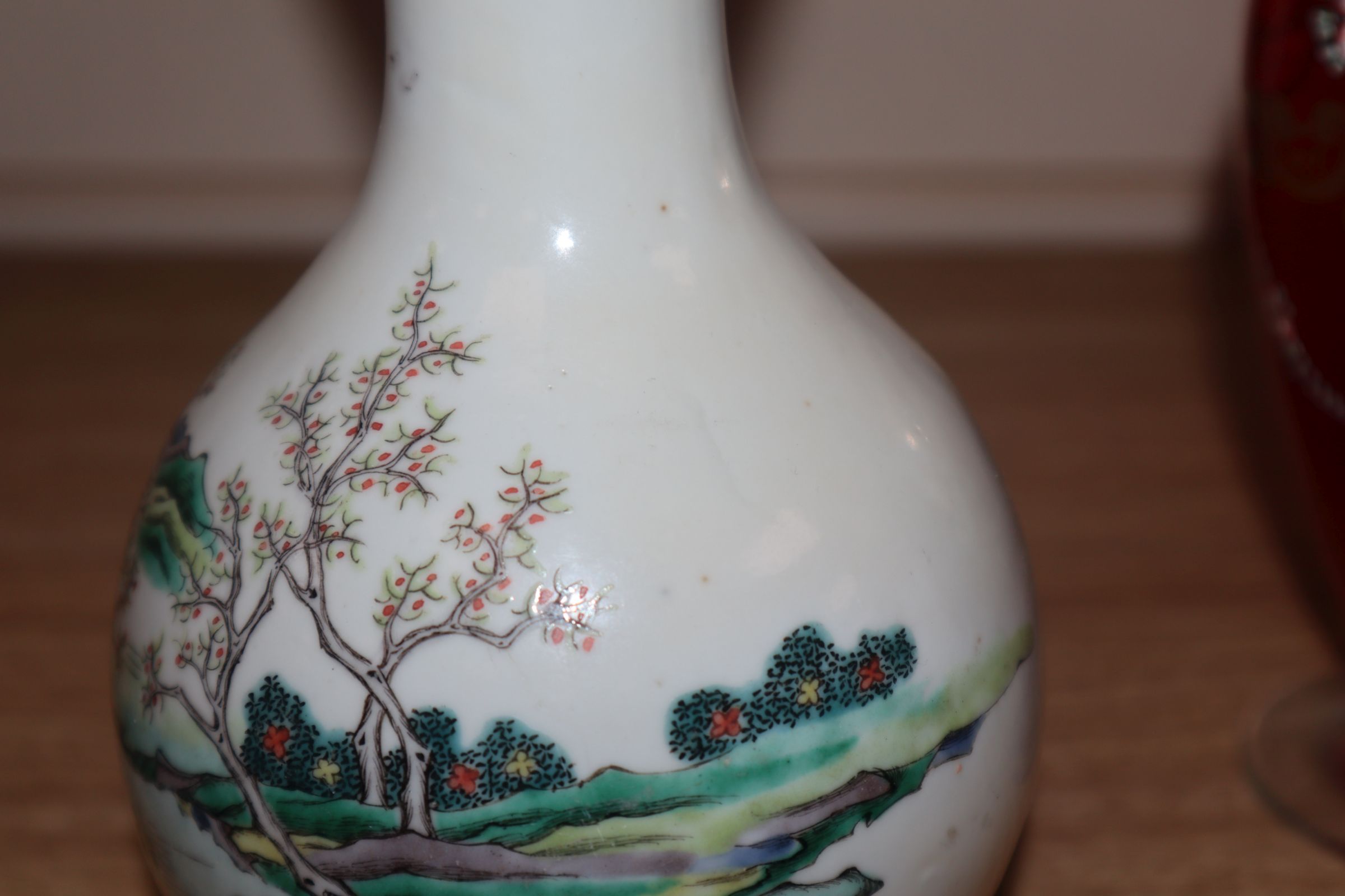 A Chinese famille verte double gourd vase, 19th century height 25cm - Image 6 of 8