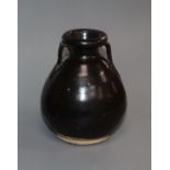 A Chinese black glazed pottery vase, Song / Yuan dynasty Provenance - The owner and her family lived