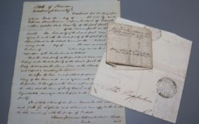 A group of early letters including a papal sealed letter