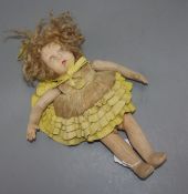 A Lenci felt jointed doll with original clothing