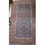 A Caucasian geometric rug 166 x 92cm