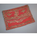 An ottoman gilt thread embroidered purse