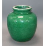 A 19th century Chinese green crackle glaze height 25cm
