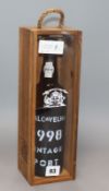 A bottle of Real Cavelha 1998 Vintage Port