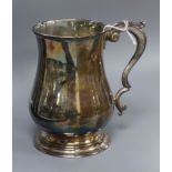 A late Victorian silver baluster-shaped mug, by Martin, Hall & Co, London 1892, 13.2cm, 9.5 oz.