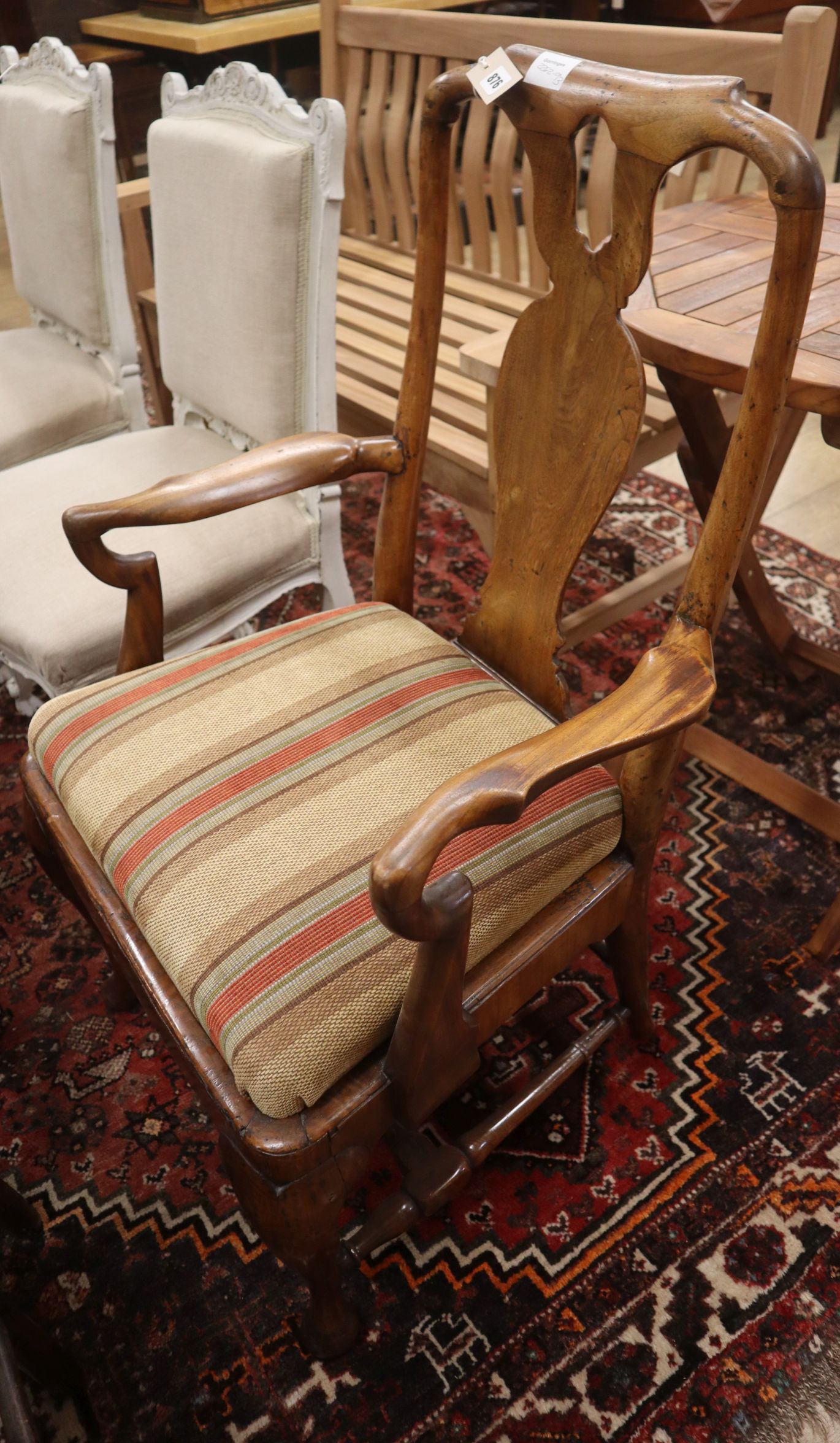 A George I walnut desk chair