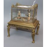 An Austrian ormolu cased automaton figural timepiece with musical movement, early 20th century