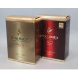 A bottle of Remy Martin Premier Cru XO and a bottle of Remy Martin XO Excellence