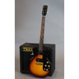 A 1964 Gibson Melody Maker (2 pickups) with original case / case candy