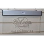 Gibson guitars, Sales and Service sign