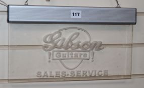 Gibson guitars, Sales and Service sign