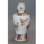 A Chinese Kangxi period wucai vase height 24cm