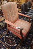 A George III design beech elbow chair