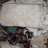 A collection of lace and evening bags etc