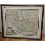 Emanuel Bowen, coloured engraving, A New and Accurate Map of Persia, 36 x 44cm